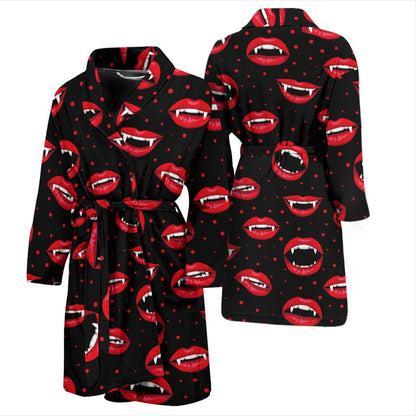 Halloween Pattern Print Design 01 Men Bathrobe-JORJUNE.COM