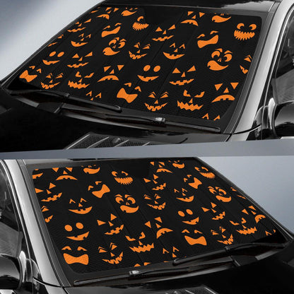 Halloween Pattern Print Design 02 Car Sun Shade-JORJUNE.COM