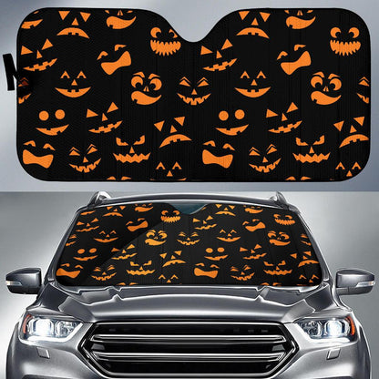 Halloween Pattern Print Design 02 Car Sun Shade-JORJUNE.COM