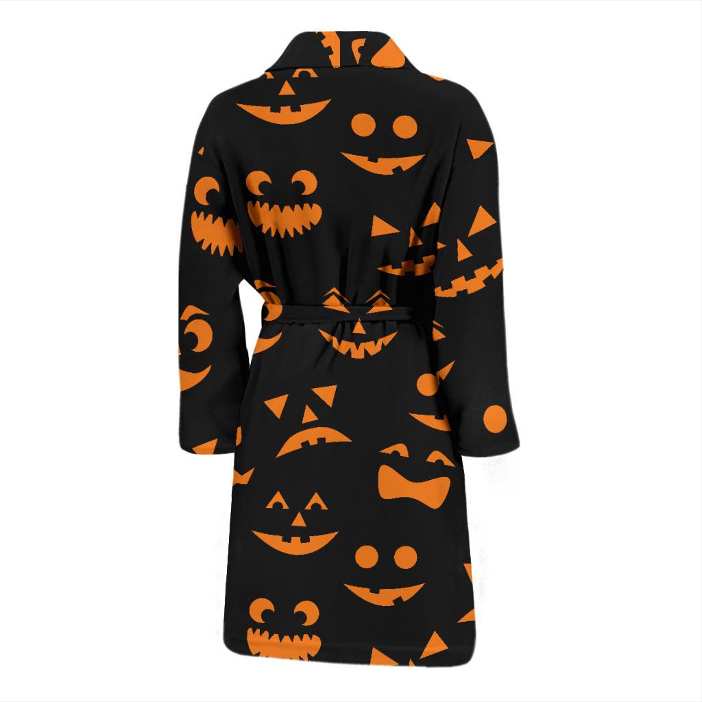 Halloween Pattern Print Design 02 Men Bathrobe-JORJUNE.COM