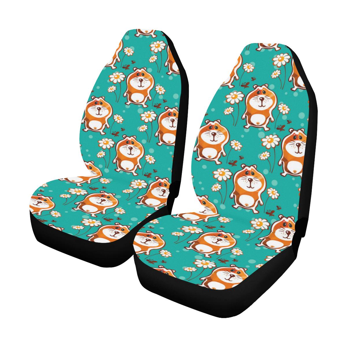 Hamster Pattern Print Design 01 Car Seat Covers (Set of 2)-JORJUNE.COM