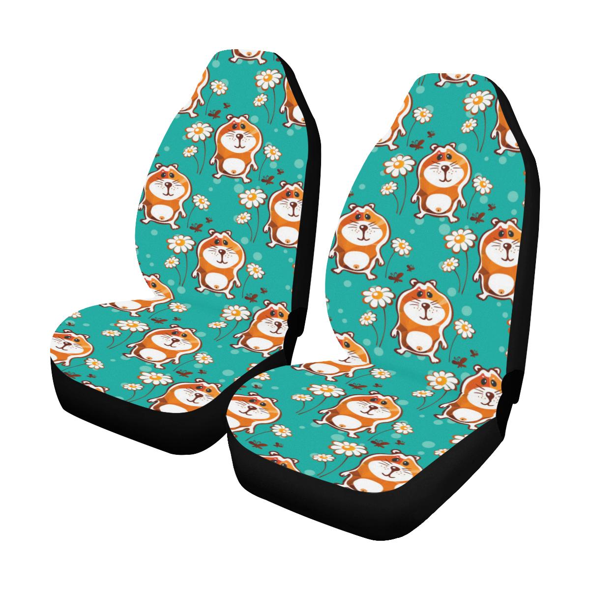 Hamster Pattern Print Design 01 Car Seat Covers (Set of 2)-JORJUNE.COM