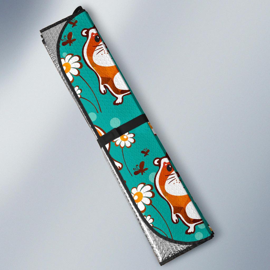 Hamster Pattern Print Design 01 Car Sun Shade-JORJUNE.COM