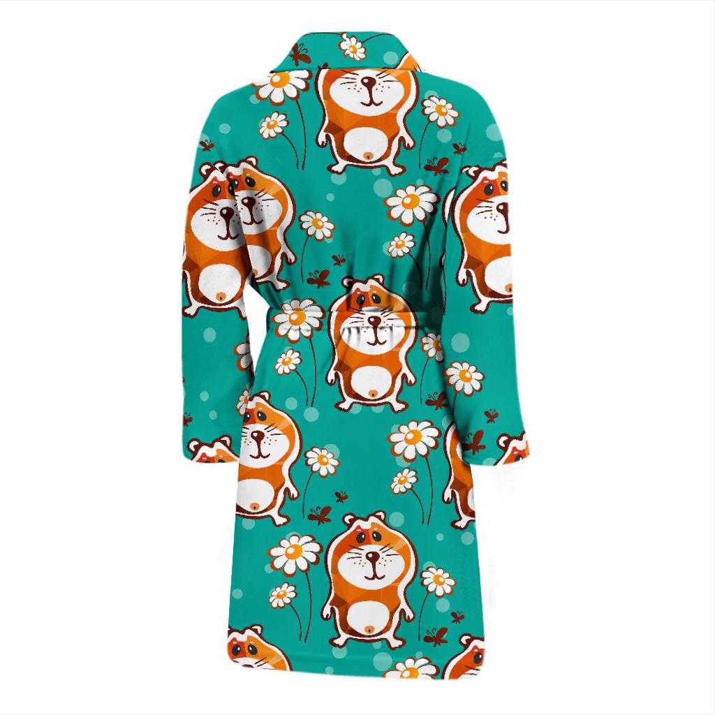 Hamster Pattern Print Design 01 Men Bathrobe-JORJUNE.COM
