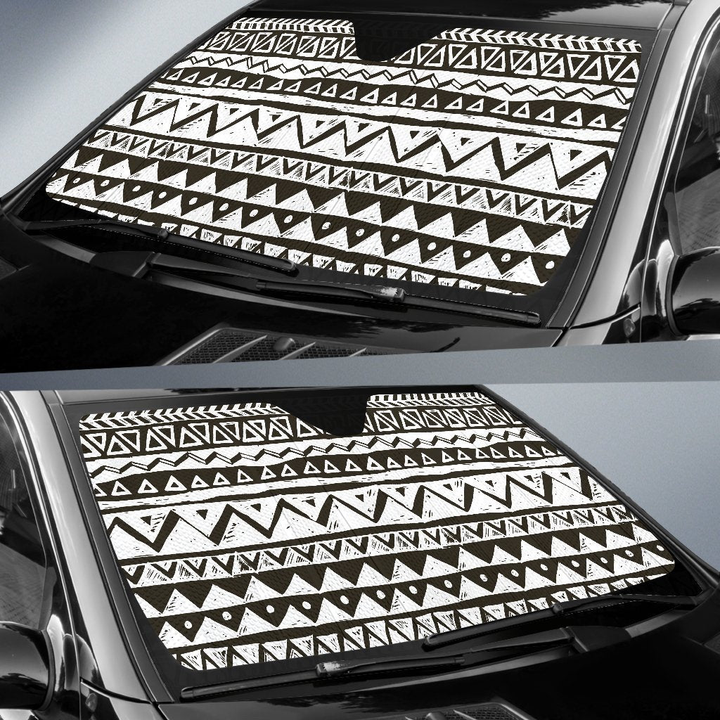 Hand Draw Tribal Aztec Car Sun Shade-JorJune