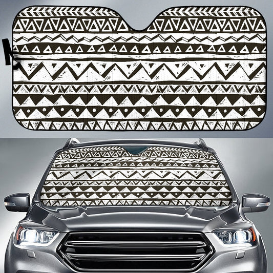 Hand Draw Tribal Aztec Car Sun Shade-JorJune