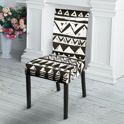 Hand draw Tribal Aztec Dining Chair Slipcover-JORJUNE.COM