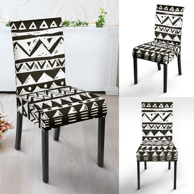 Hand draw Tribal Aztec Dining Chair Slipcover-JORJUNE.COM