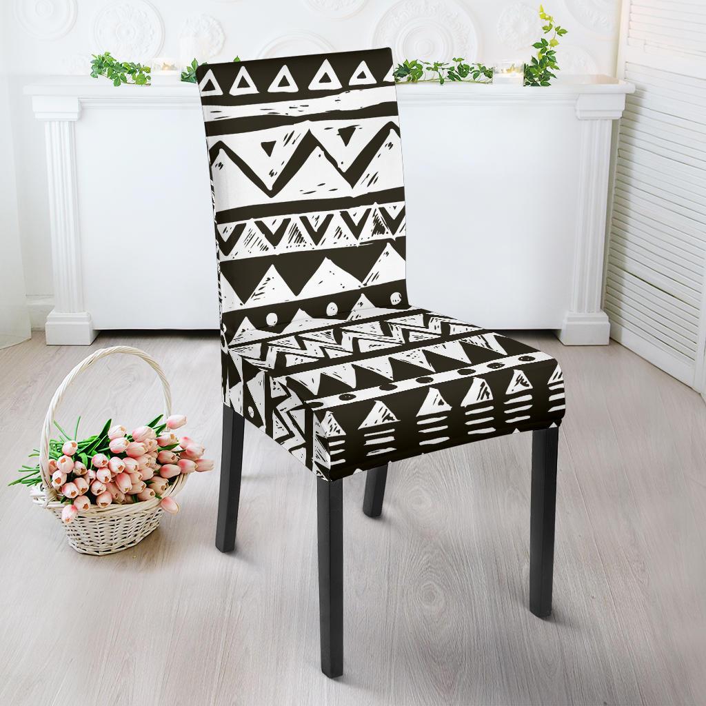 Hand draw Tribal Aztec Dining Chair Slipcover-JORJUNE.COM