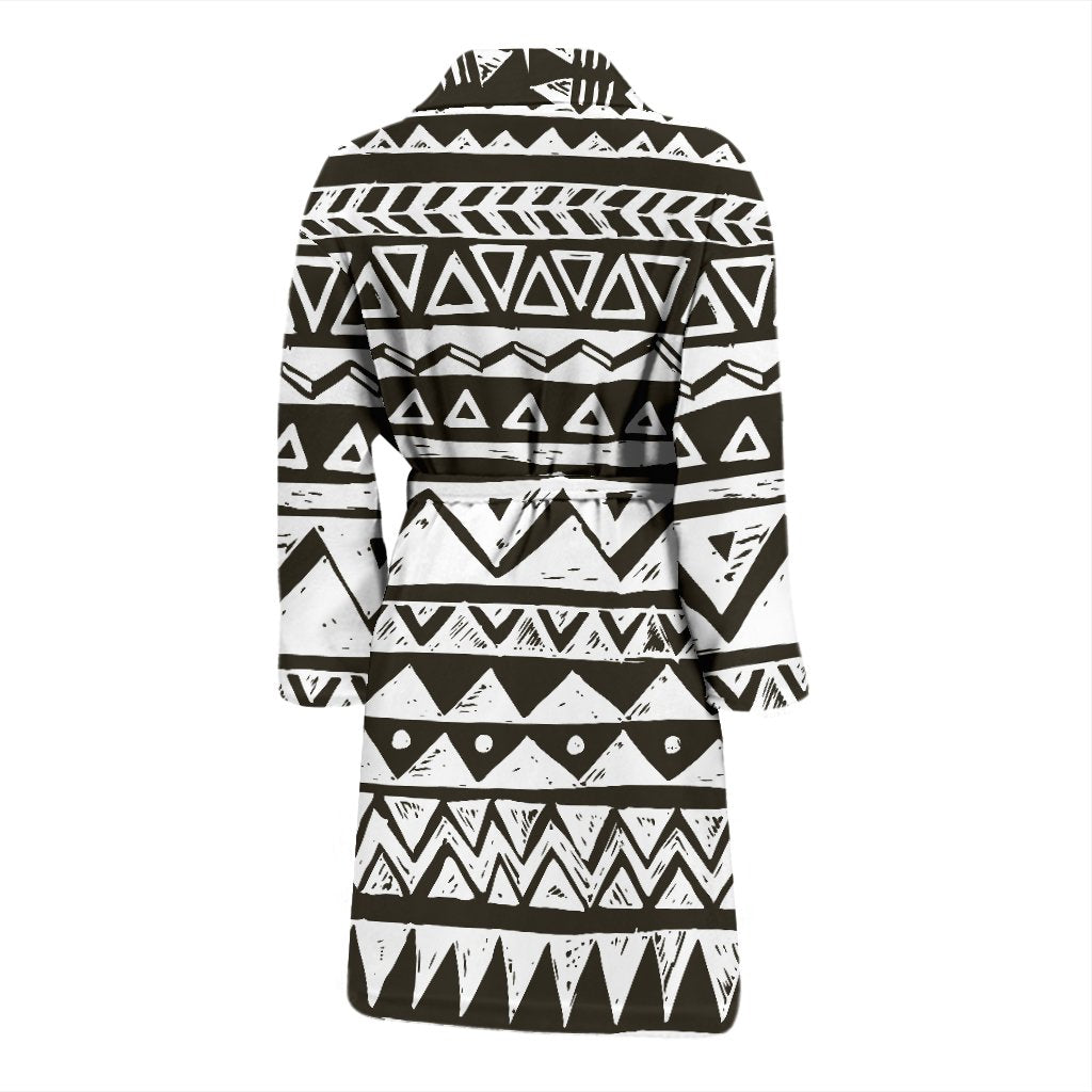 Hand draw Tribal Aztec Men Bath Robe