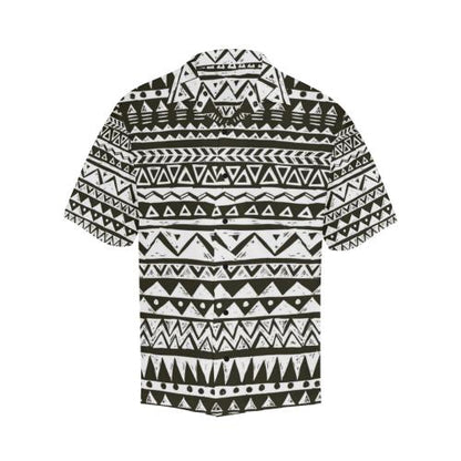 Hand draw Tribal Aztec Men Hawaiian Shirt