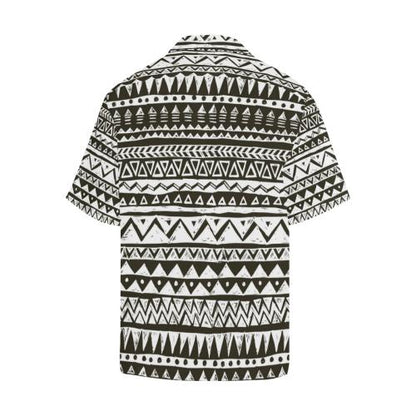 Hand draw Tribal Aztec Men Hawaiian Shirt