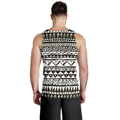 Hand draw Tribal Aztec Men Tank Top