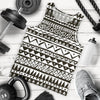 Hand draw Tribal Aztec Men Tank Top