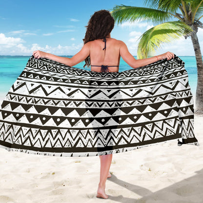 Hand draw Tribal Aztec Sarong Pareo Wrap
