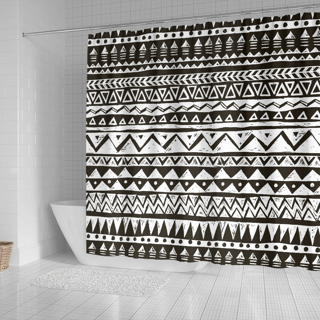 Hand draw Tribal Aztec Shower Curtain