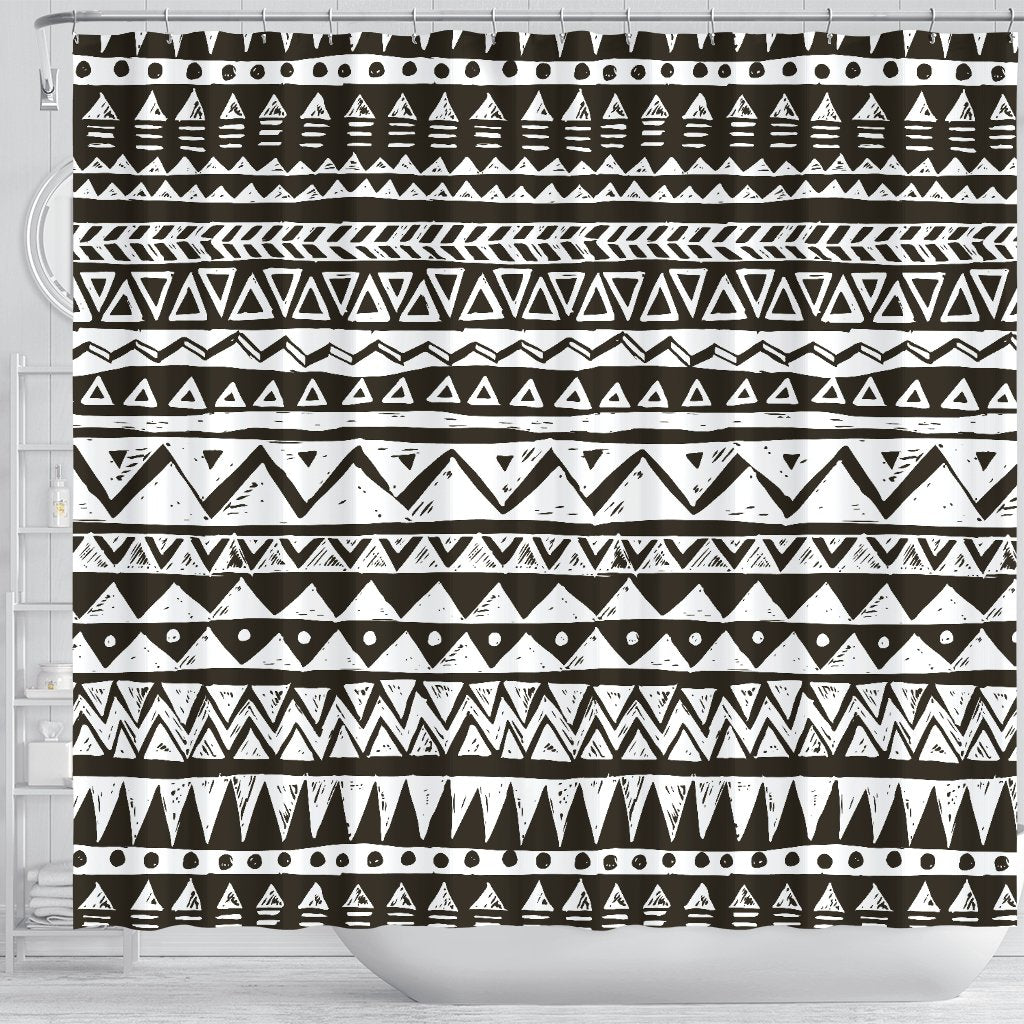 Hand draw Tribal Aztec Shower Curtain