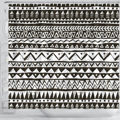Hand draw Tribal Aztec Shower Curtain
