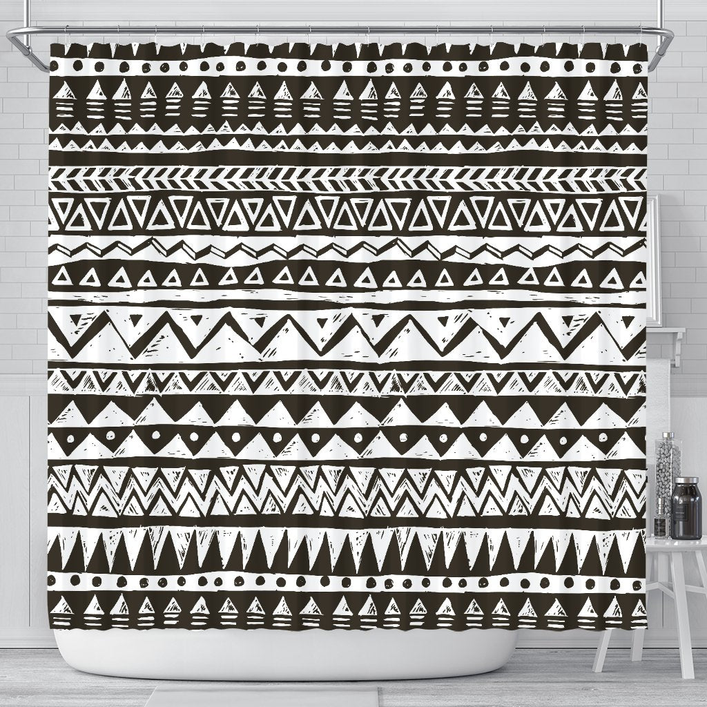 Hand draw Tribal Aztec Shower Curtain