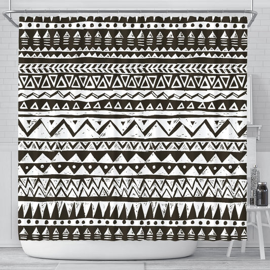 Hand draw Tribal Aztec Shower Curtain
