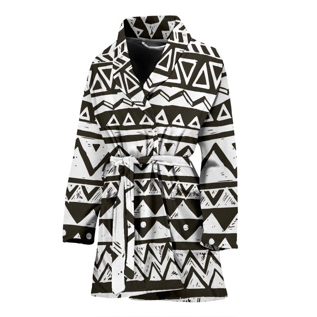 Hand draw Tribal Aztec Women Bath Robe