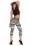 Hand Draw Tribal Aztec Women Capris