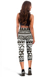 Hand Draw Tribal Aztec Women Capris