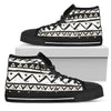 Hand Draw Tribal Aztec Women High Top Shoes