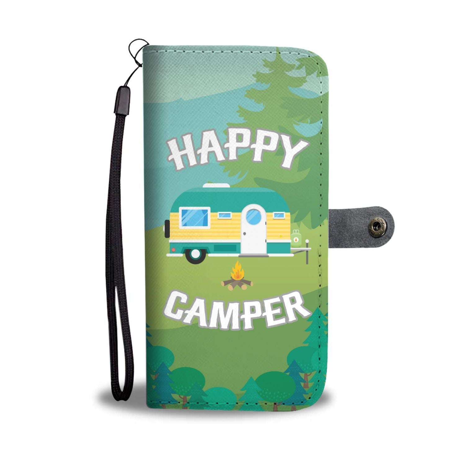 Happy camper camping Wallet Phone Case