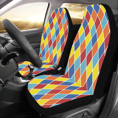 Harlequin Pattern Print Design 01 Car Seat Covers (Set of 2)-JORJUNE.COM