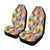 Harlequin Pattern Print Design 01 Car Seat Covers (Set of 2)-JORJUNE.COM