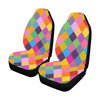 Harlequin Pattern Print Design 02 Car Seat Covers (Set of 2)-JORJUNE.COM