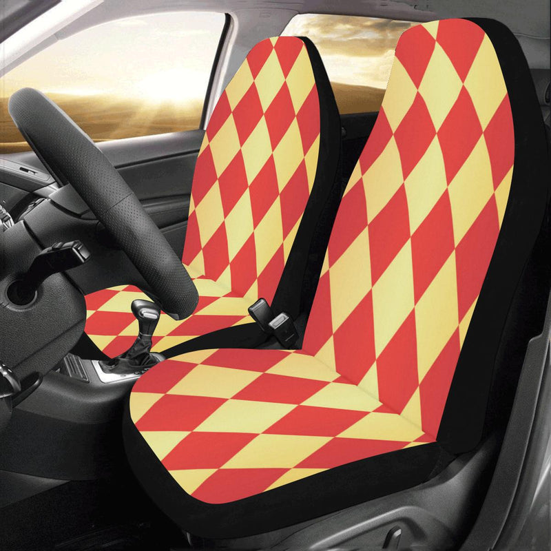 Harlequin Pattern Print Design 03 Car Seat Covers (Set of 2)-JORJUNE.COM