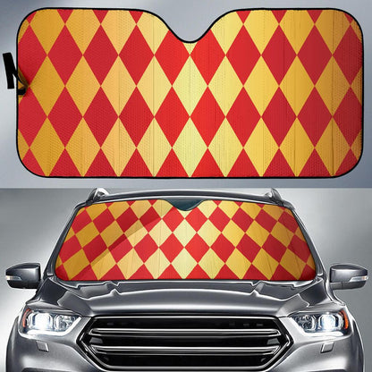 Harlequin Pattern Print Design 03 Car Sun Shade-JORJUNE.COM