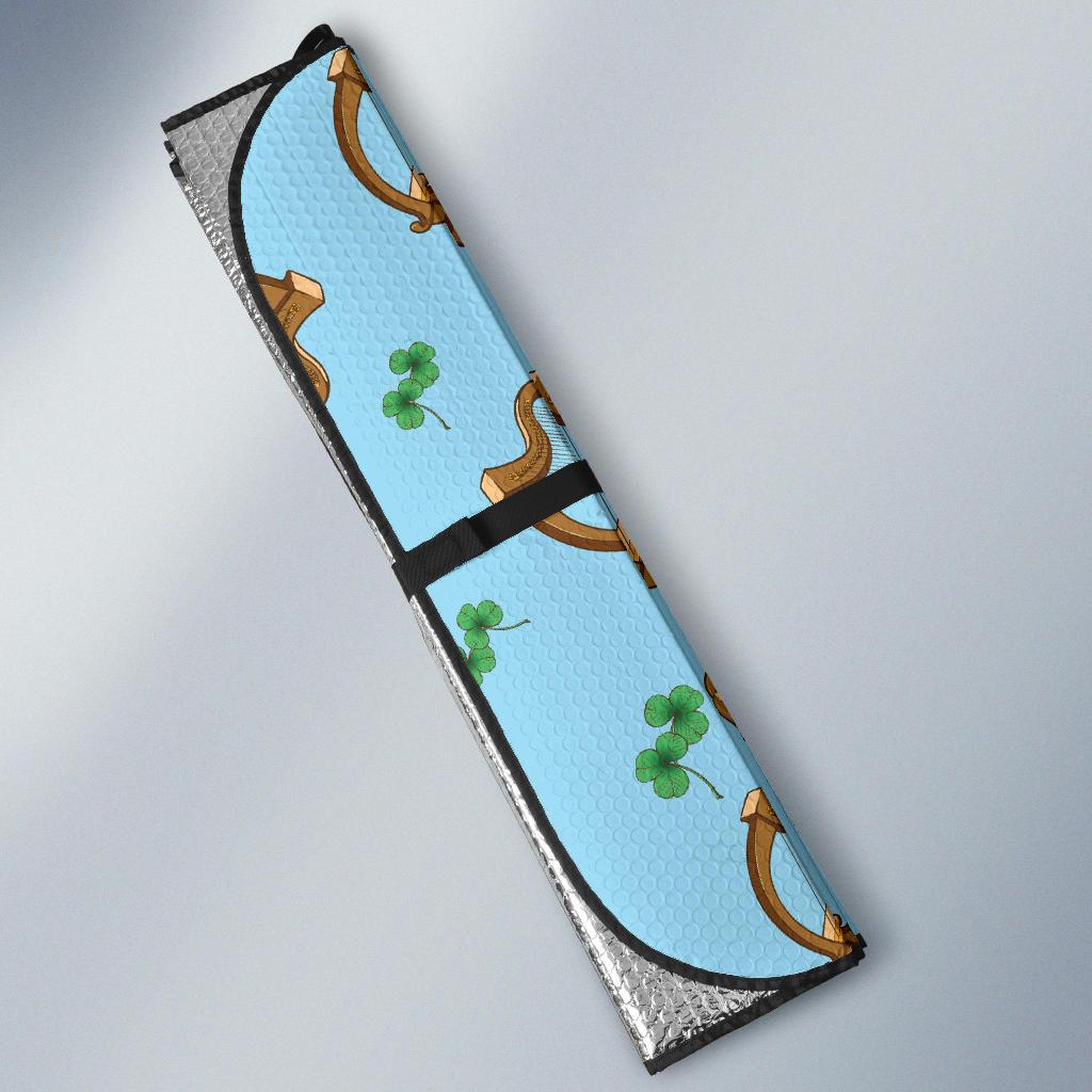Harp Pattern Print Design 01 Car Sun Shade-JORJUNE.COM