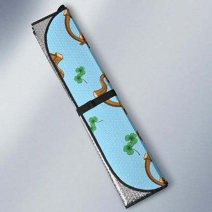 Harp Pattern Print Design 01 Car Sun Shade-JORJUNE.COM