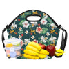 Hawaiian Flower Design with SeaTurtle Print Neoprene Lunch Bag-JorJune