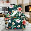 Hawaiian Flower Design with SeaTurtle Print Recliner Slipcover-JORJUNE.COM