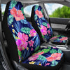 Hawaiian Tropical Hibiscus Neon Universal Fit Car Seat Covers