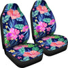 Hawaiian Tropical Hibiscus Neon Universal Fit Car Seat Covers