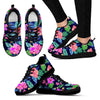 Hawaiian Tropical Hibiscus Neon Women Sneakers
