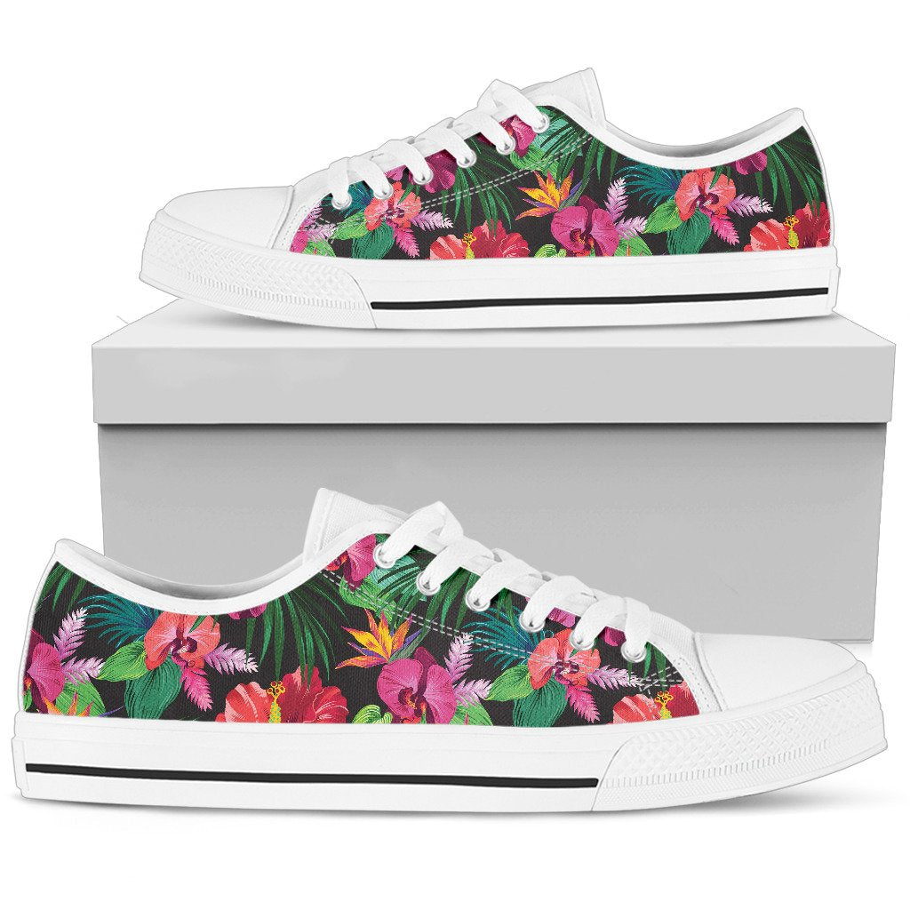Hawaiian Flower Hibiscus tropical Men Low Top Shoes