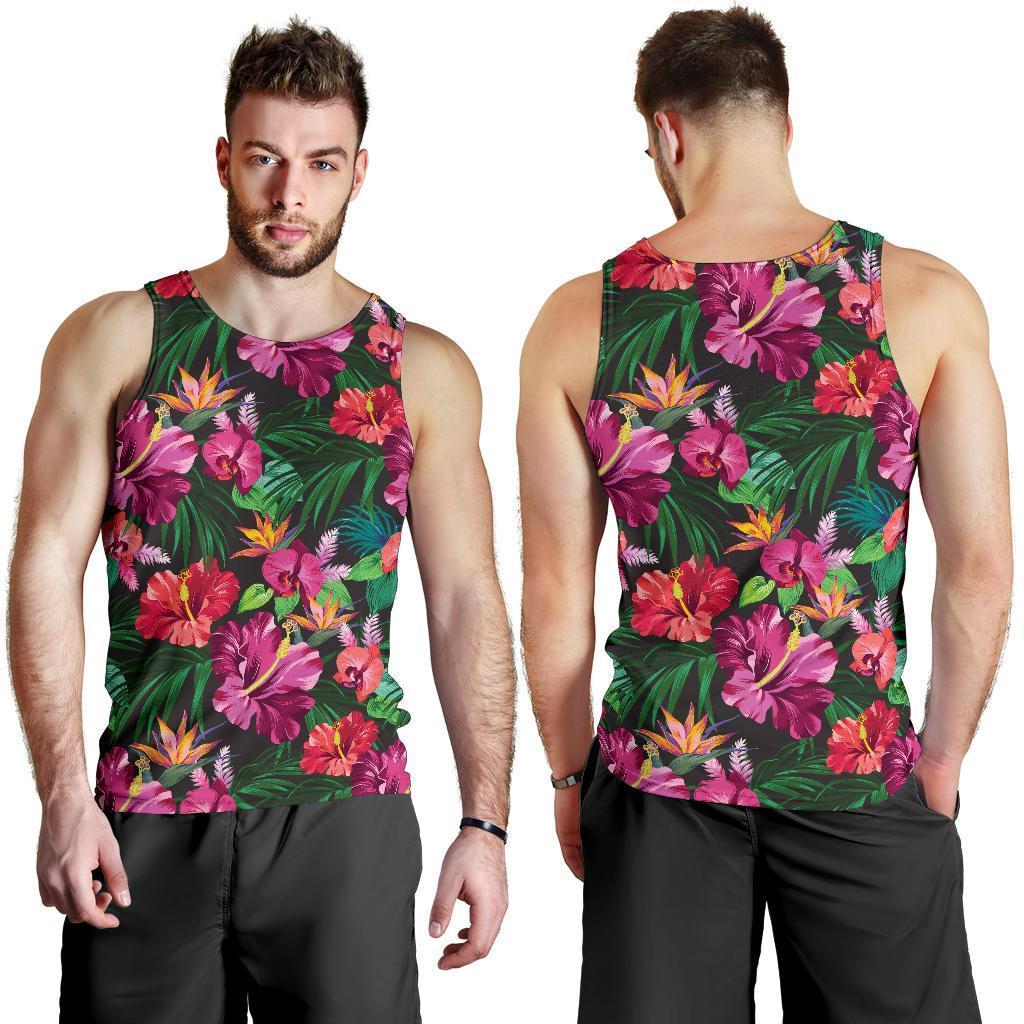 Hawaiian Flower Hibiscus tropical Men Tank Top