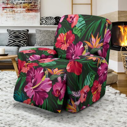 Hawaiian Flower Hibiscus tropical Recliner Slipcover-JORJUNE.COM