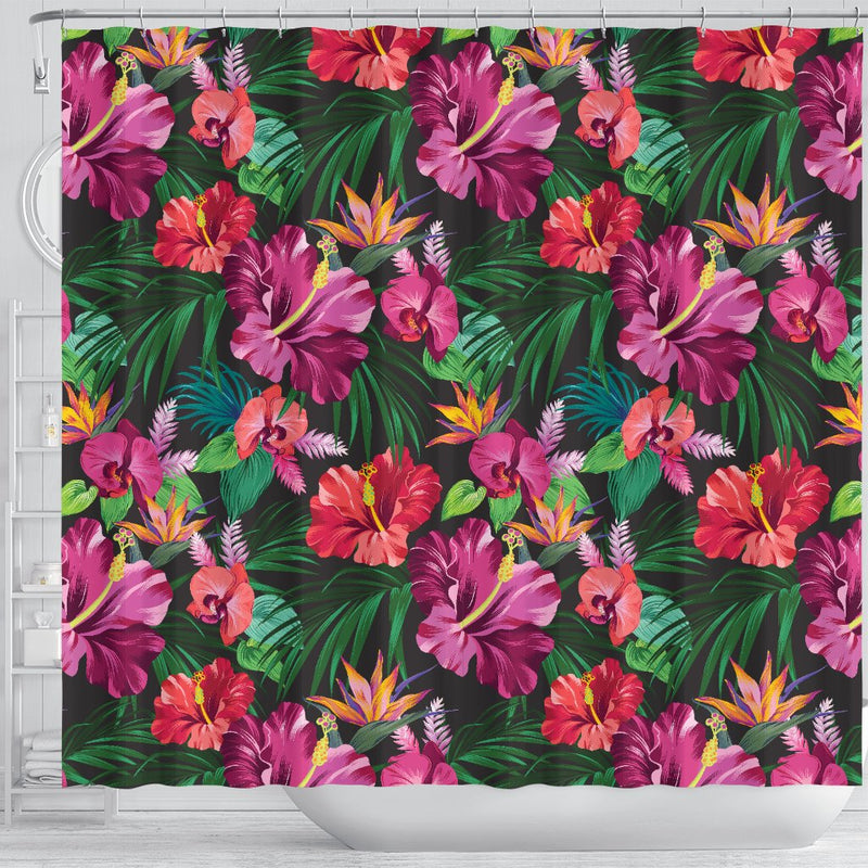 Hawaiian Flower Hibiscus tropical Shower Curtain