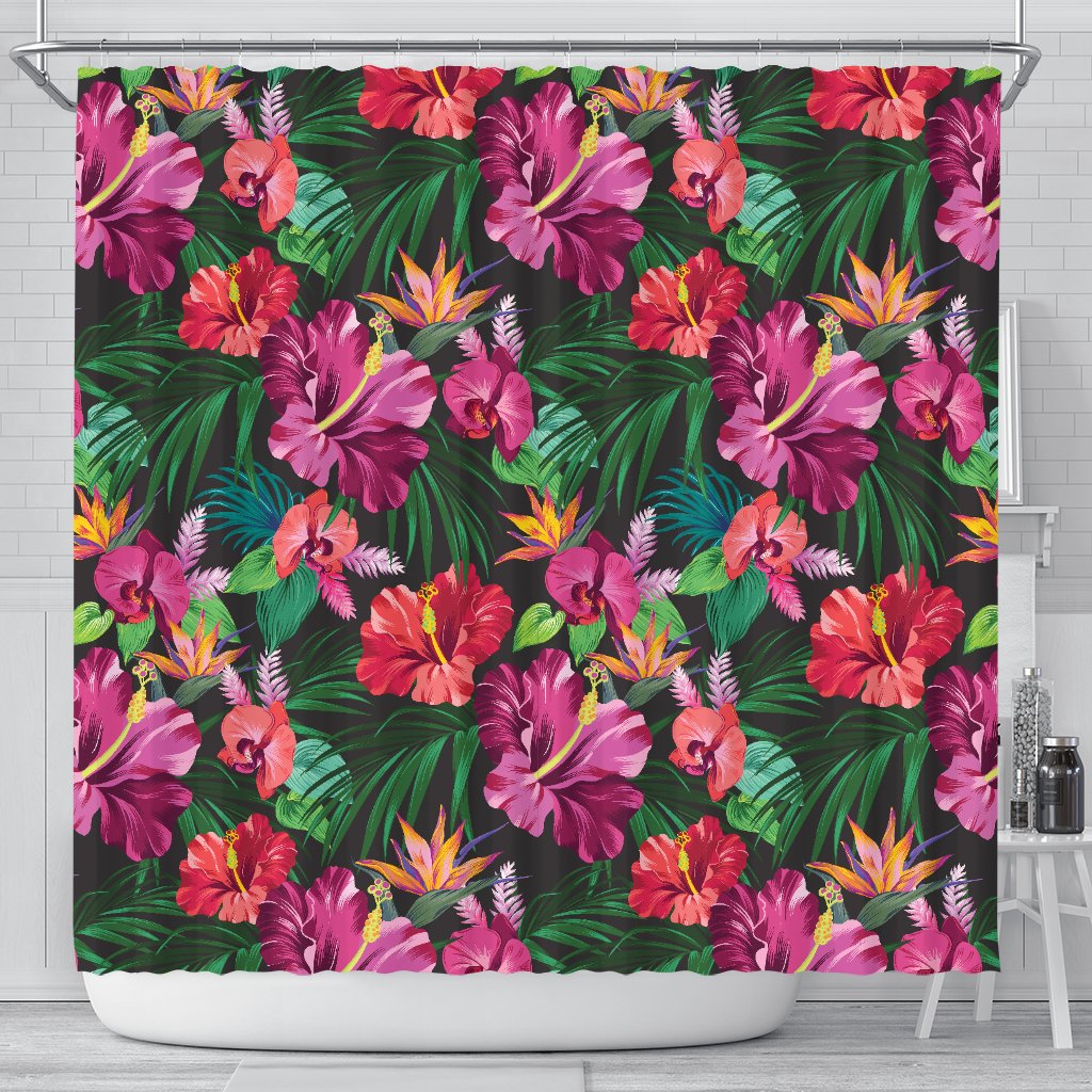 Hawaiian Flower Hibiscus tropical Shower Curtain