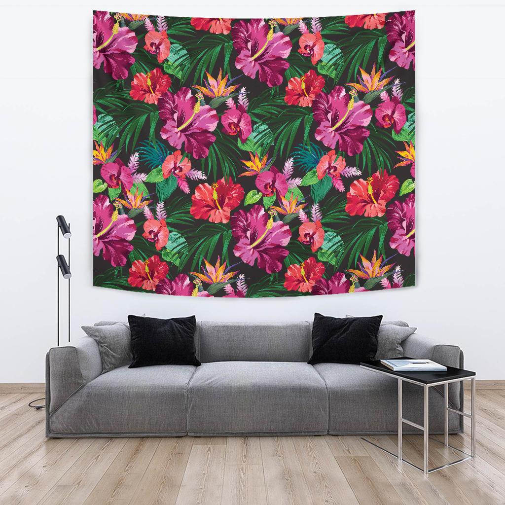 Hawaiian Flower Hibiscus tropical Tapestry