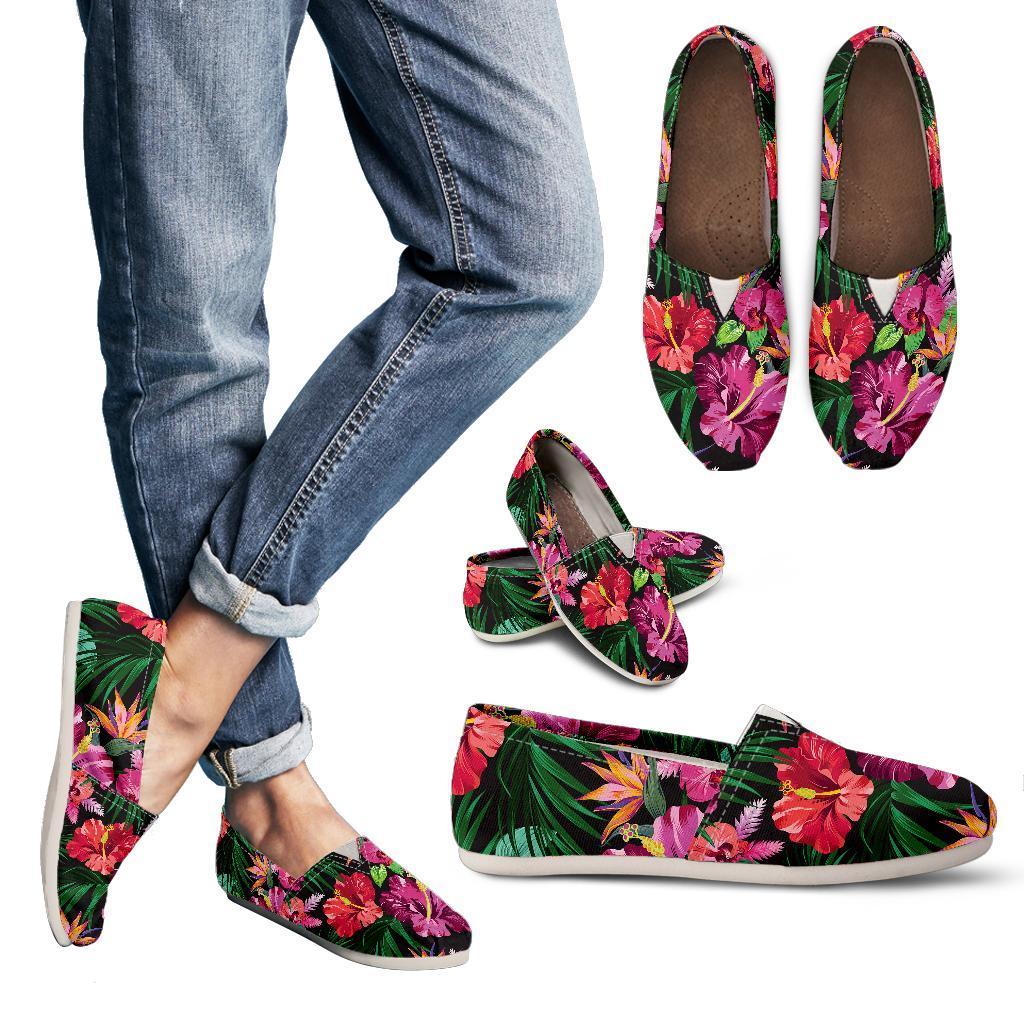 Hawaiian Flower Hibiscus tropical Women Casual Shoes-JorJune.com