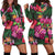 Hawaiian Flower Hibiscus Tropical Women Hoodie Dress