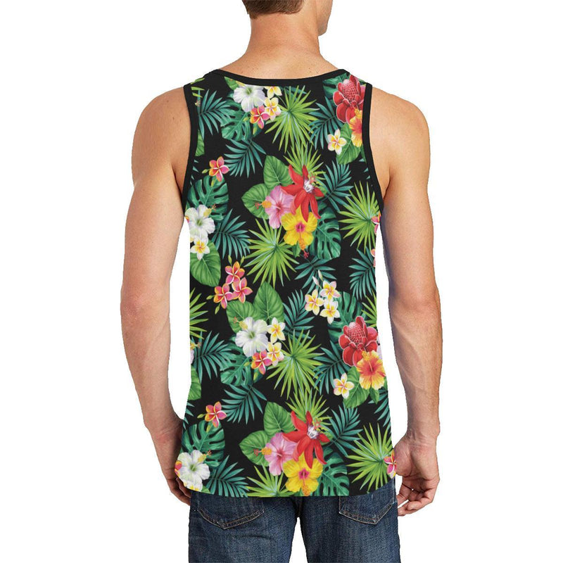 Hibiscus Hawaiian flower tropical Men Tank Top